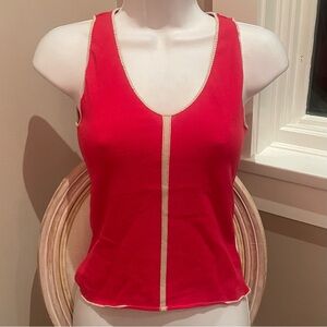 GIUPA'S Red Light knit sleeveless top